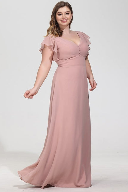 Robe Trapèze Mousseline Fendue - gallery 8