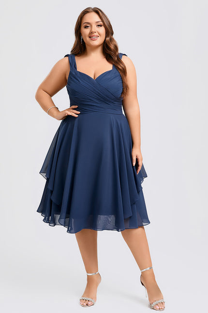 Robe Trapèze Drapé Élégant Chic - gallery 9