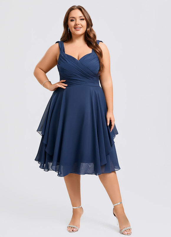 Robe Trapèze Drapé Élégant Chic - gallery 9