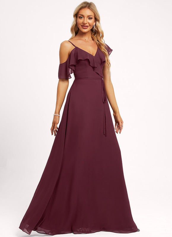 Robe Trapèze Cascade Élégante - gallery 5