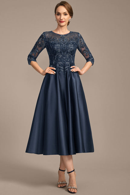 Robe Trapèze Éclat De Saphir - gallery 3