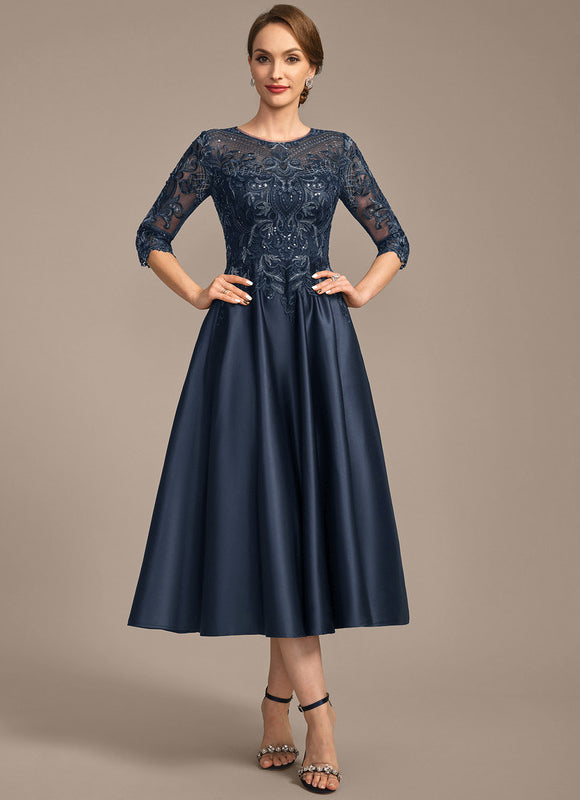 Robe Trapèze Éclat De Saphir - gallery 3