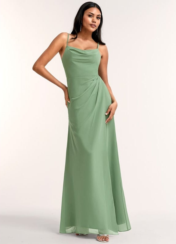 Robe Trapèze Flottante Olive - gallery 1