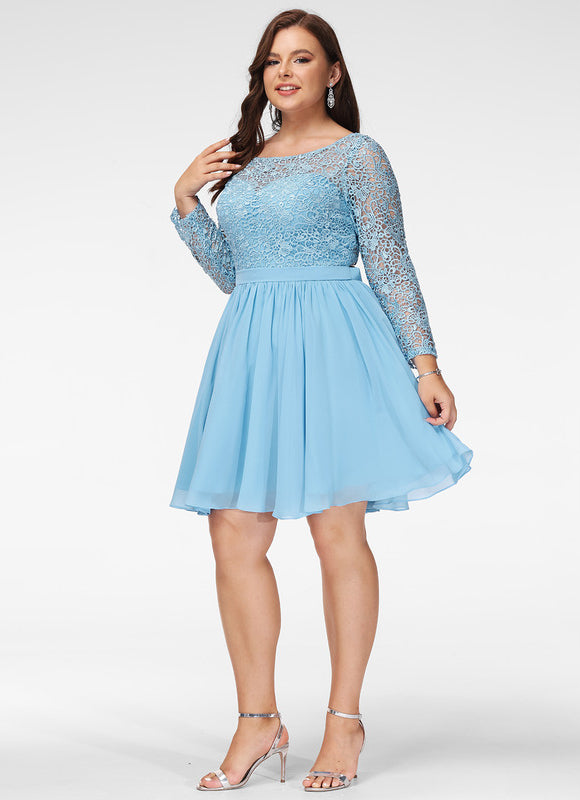 Robe Trapèze Courte Festive - gallery 7