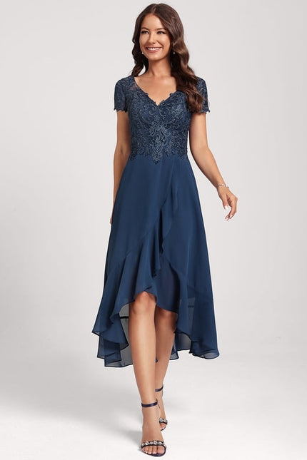 Robe Trapèze Aérienne Sombre - gallery 5