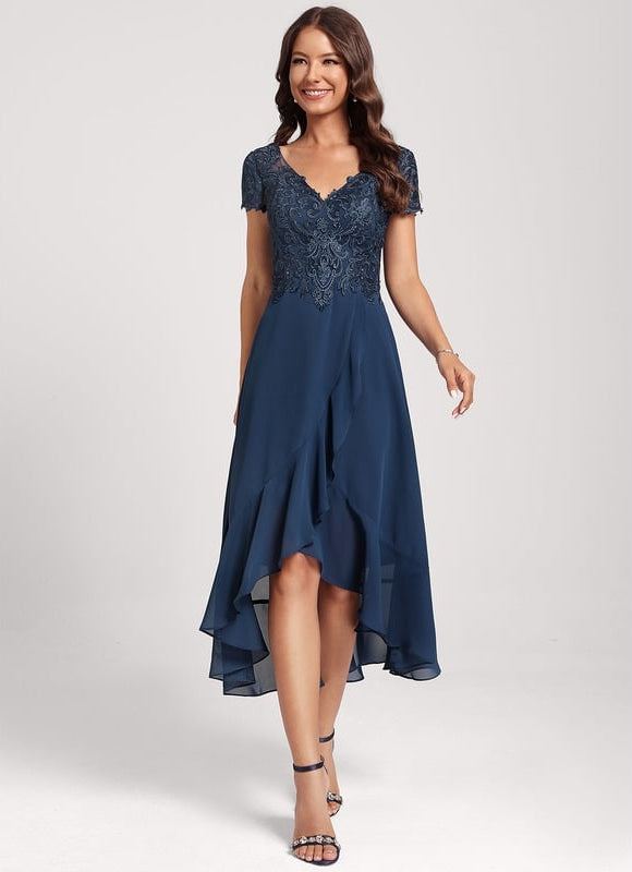 Robe Trapèze Aérienne Sombre - gallery 5