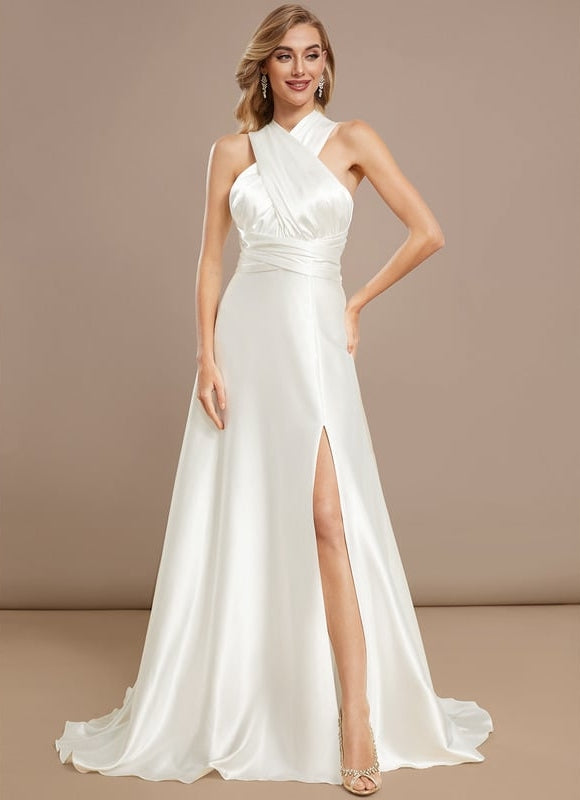 Robe Trapèze Lumière Satinée - gallery 3