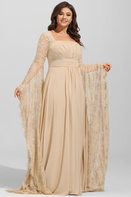 Robe Trapèze Voile Éthéré - gallery 7