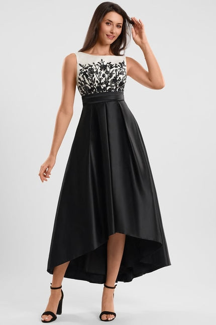 Robe Trapèze Satin Couture - gallery 3