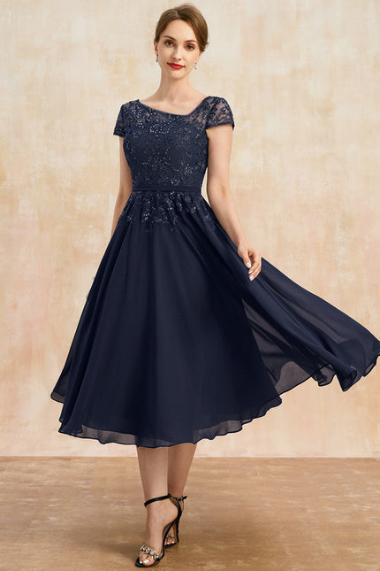 Robe Trapèze Chic Marine - gallery 3