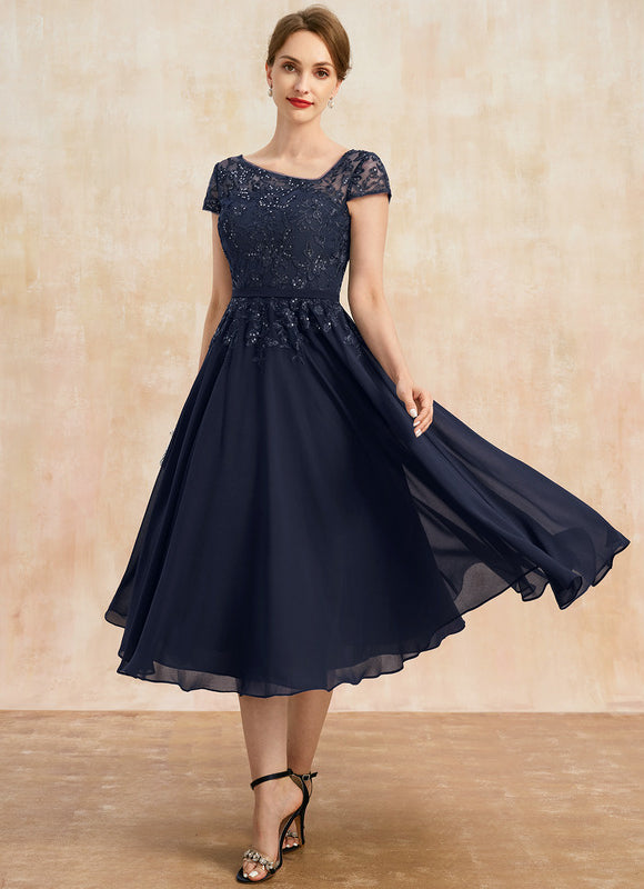 Robe Trapèze Chic Marine - gallery 3