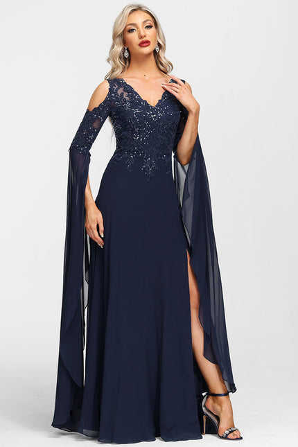 Robe Trapèze Éclat De Violettes - gallery 2