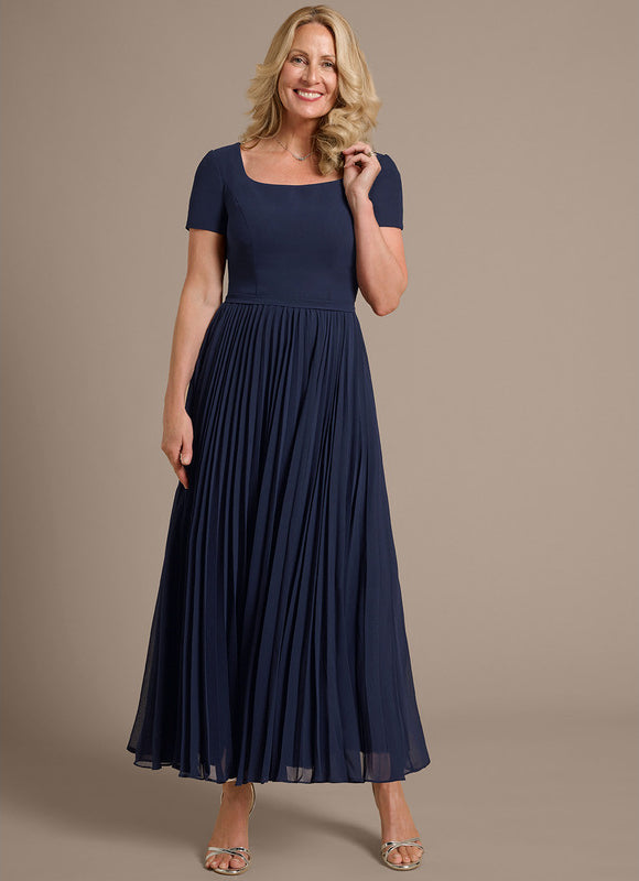 Robe Trapèze Longue Écrue - gallery 6