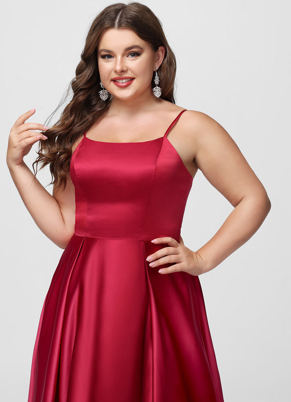 Robe Trapèze Satin Émeraude - gallery 5