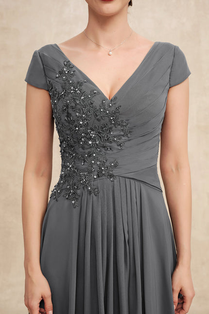 Robe Trapèze Sérénité Charbonnée - gallery 6