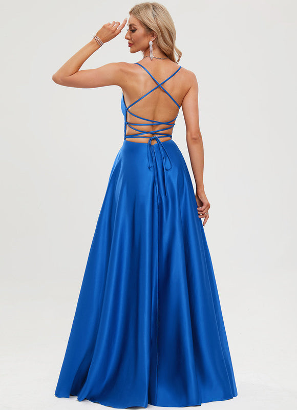 Robe Trapèze Éclat Rubis Flottant - gallery 1