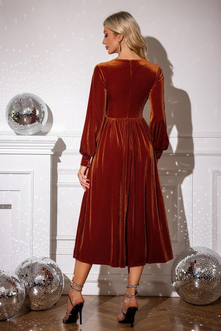 Robe Trapeze Velours - gallery 1