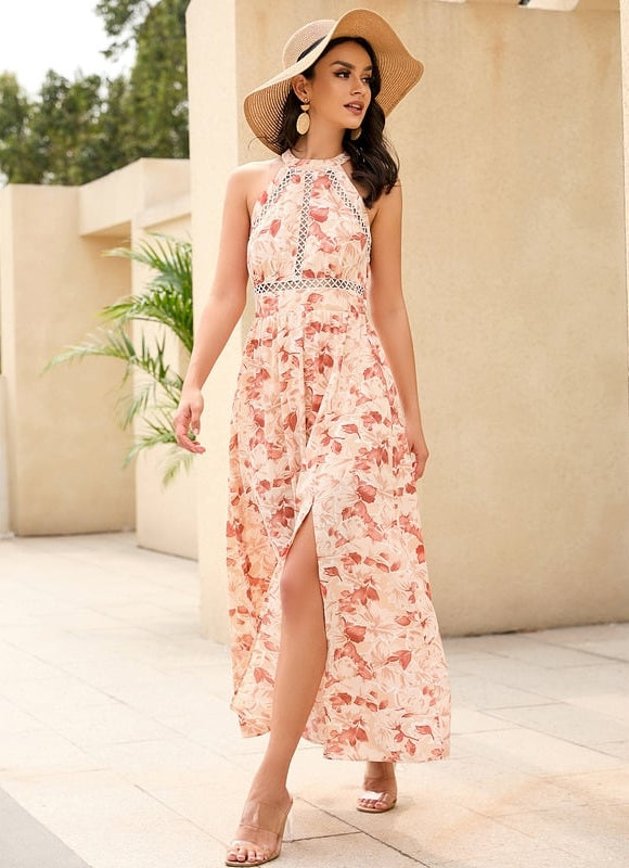 Robe Trapèze Fleurie Élégante - gallery 2