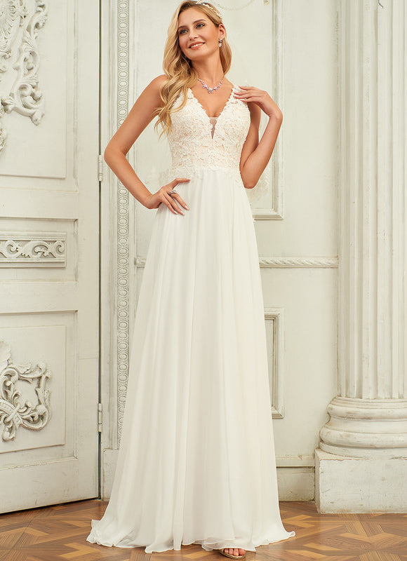 Robe Trapèze Éthérée Satinée - gallery 2