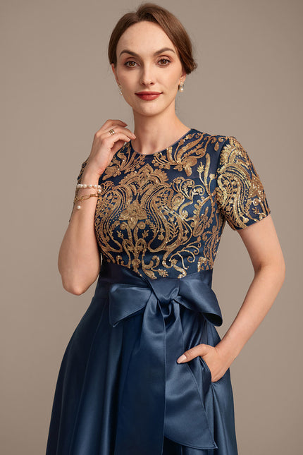 Robe Trapèze Indigo Étoilé - gallery 3