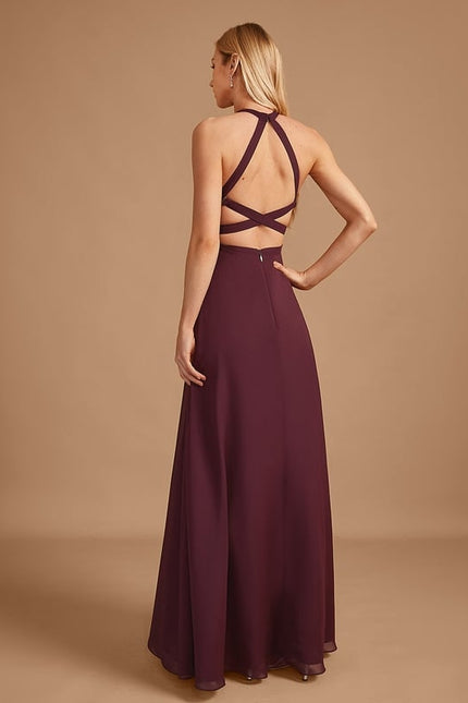 Robe Trapèze Vert Émeraude Longue Rayée - gallery 2