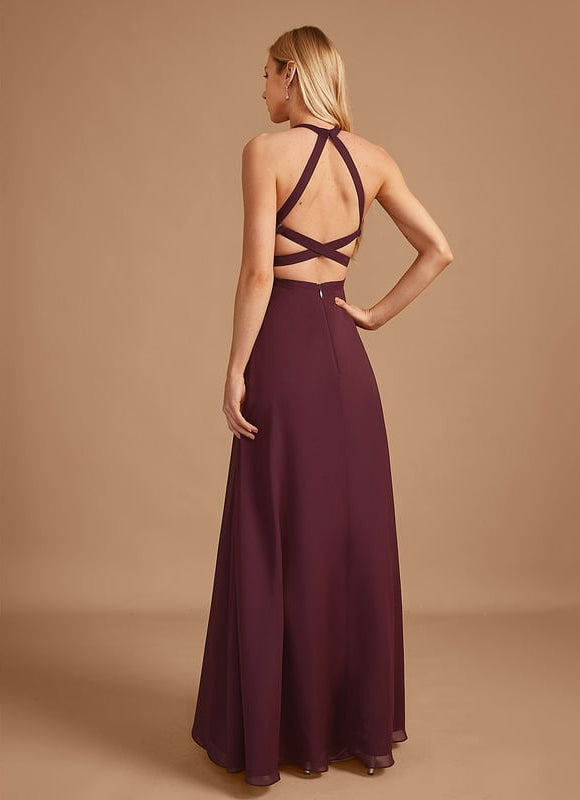 Robe Trapèze Vert Émeraude Longue Rayée - gallery 2
