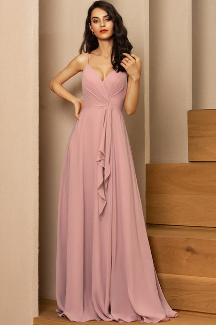 Robe Trapèze Mousseline Fendue - gallery 2
