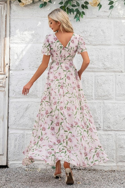 Robe Trapèze Florale Évoquée - gallery 3
