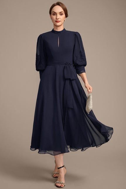 Robe Trapeze Ceinturée - gallery 2