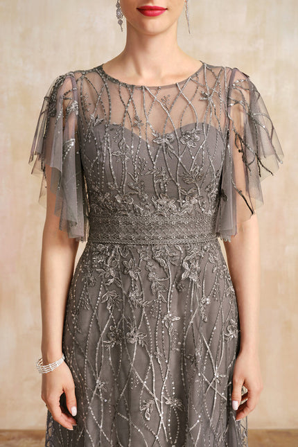 Robe Trapèze Élégance Argentée - gallery 6