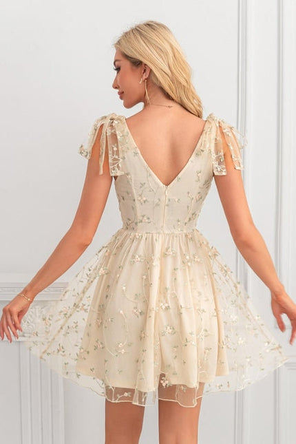 Robe Trapèze Tulle Floral - gallery 2