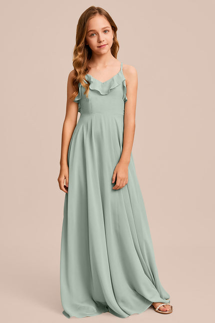 Robe Trapèze Vert Doux Éclat - gallery 7