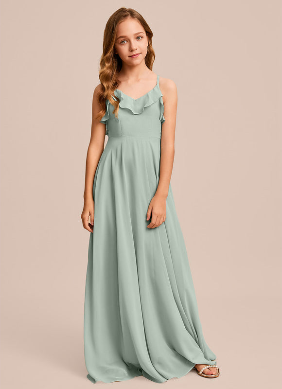 Robe Trapèze Vert Doux Éclat - gallery 7