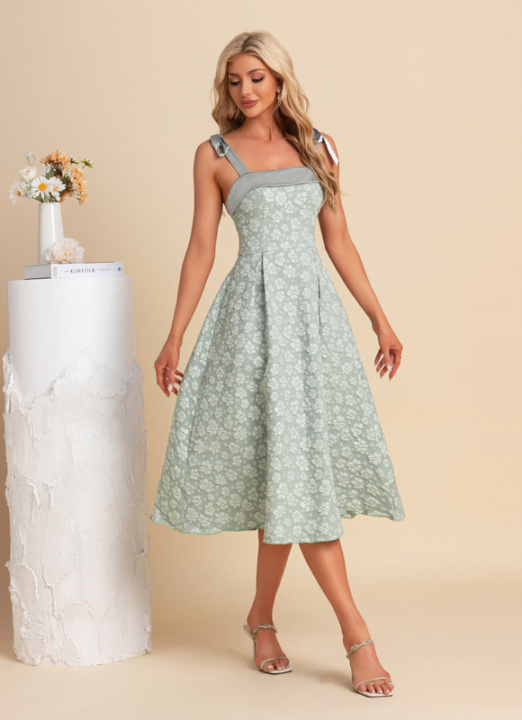 Robe Trapèze Sereine Mint - gallery 3
