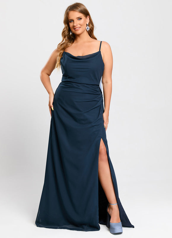 Robe Trapèze Flottante Olive - gallery 7