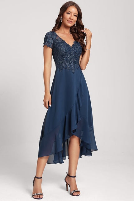 Robe Trapèze Aérienne Sombre - gallery 2