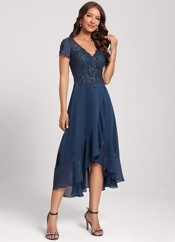 Robe Trapèze Aérienne Sombre - gallery 2