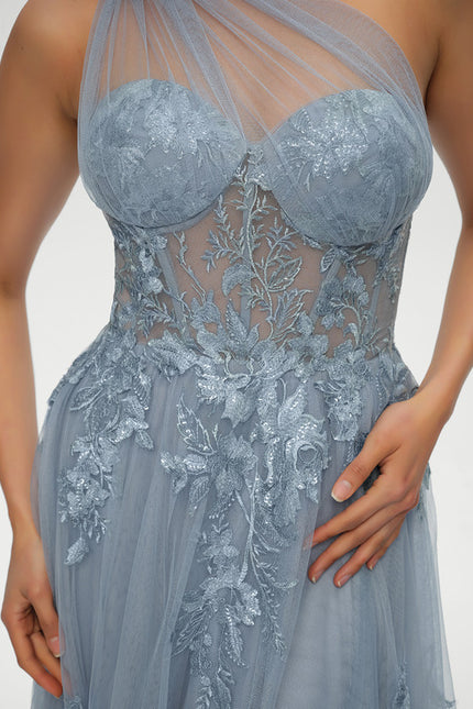 Robe Trapèze Céleste Éthérée - gallery 5