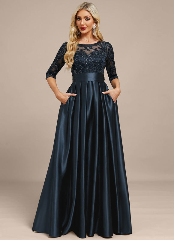 Robe Trapèze Élégance Nuit Satinée - gallery 2
