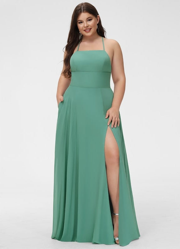 Robe Trapèze Bleu Marine Soirée - gallery 4
