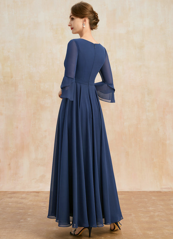 Robe Trapèze Vert Émeraude Élégant - gallery 5