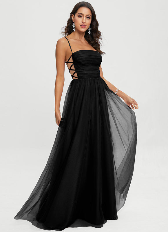 Robe Trapèze Noir Éclipsant - gallery 4