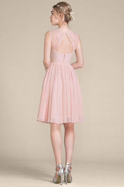 Robe Trapèze Éclat De Rose Poudrée - gallery 1