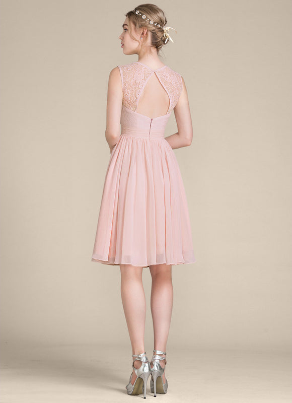 Robe Trapèze Éclat De Rose Poudrée - gallery 1