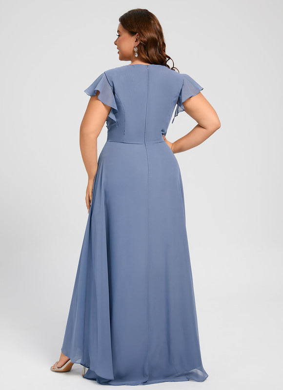 Robe Trapèze Fluide Asymétrique - gallery 7