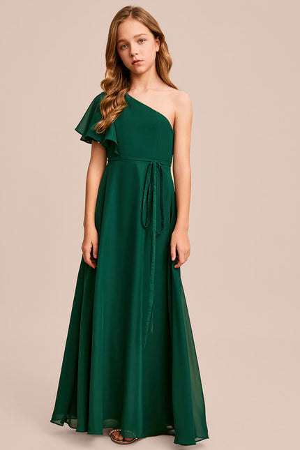 Robe Trapèze Verte Évanescente - gallery 3