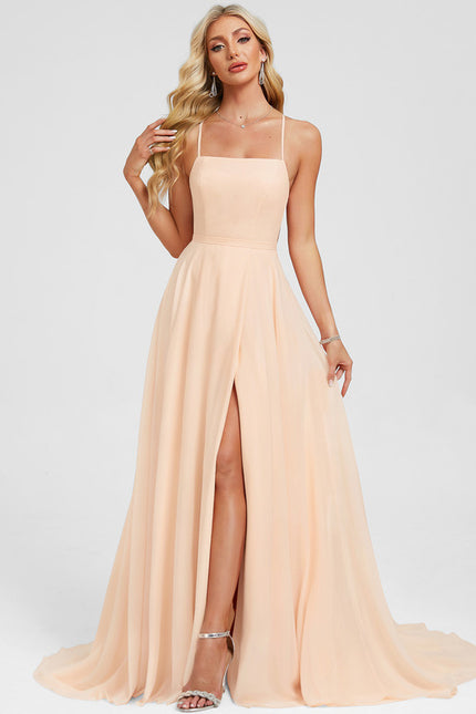 Robe Trapèze Peach Élégance Flottante - gallery 2