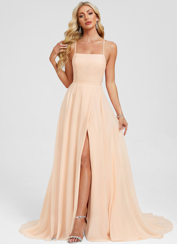 Robe Trapèze Peach Élégance Flottante - gallery 2