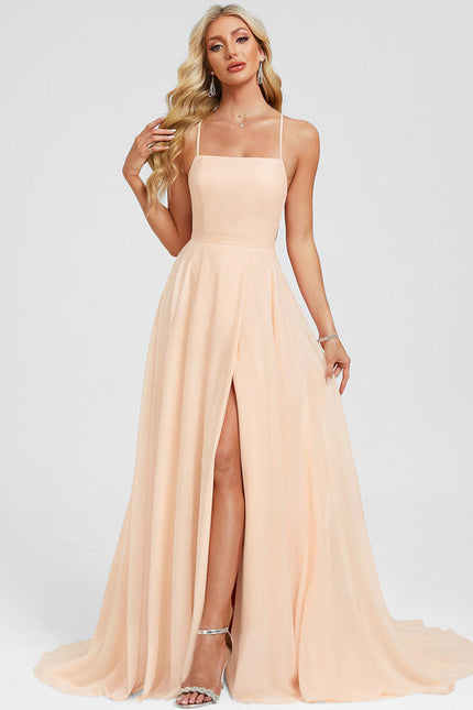 Robe Trapèze Peach Élégance Flottante - gallery 2
