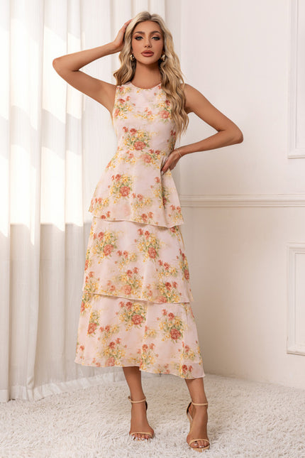 Robe Trapèze Florale Douce